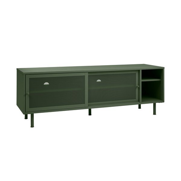 Тъмнозелена метална маса за телевизор 160x55 cm Veep – Unique Furniture-image-4