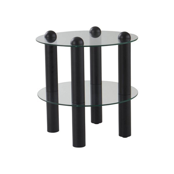 Стъклена кръгла странична масичка ø 48 cm Egan – Jotex
