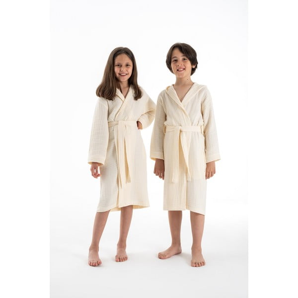 Кремава муселинова детска хавлия размер 5-6 години Muslin – Foutastic