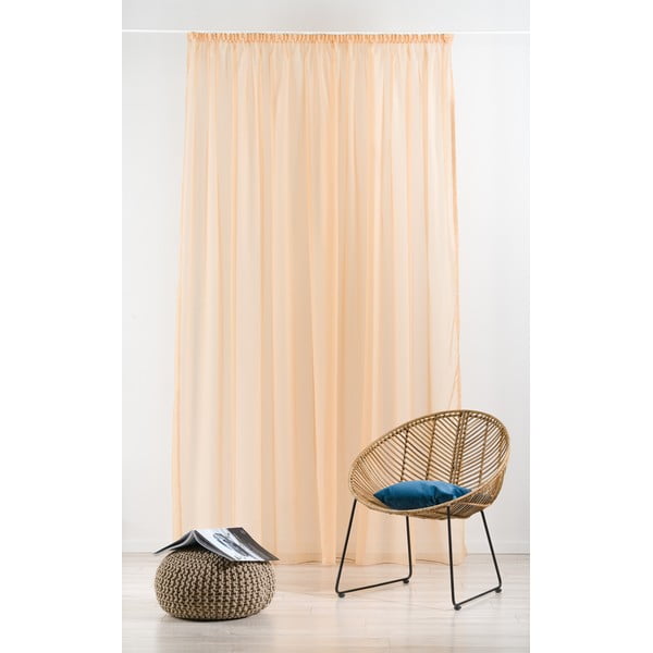 Оранжева завеса 300x260 cm Voile - Mendola Fabrics