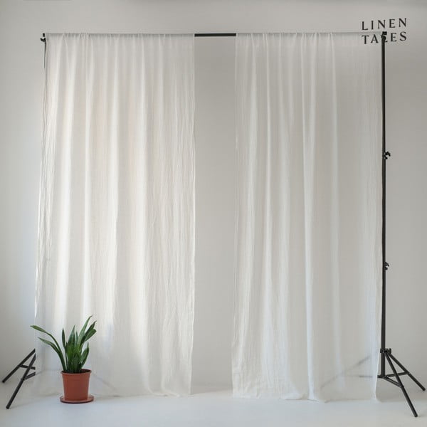 Бяла завеса 130x250 cm Daytime - Linen Tales