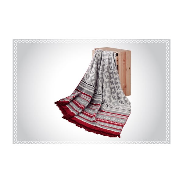Одеяло с памучна смес Aksu Mistic Stripe, 200 x 150 cm - Armada