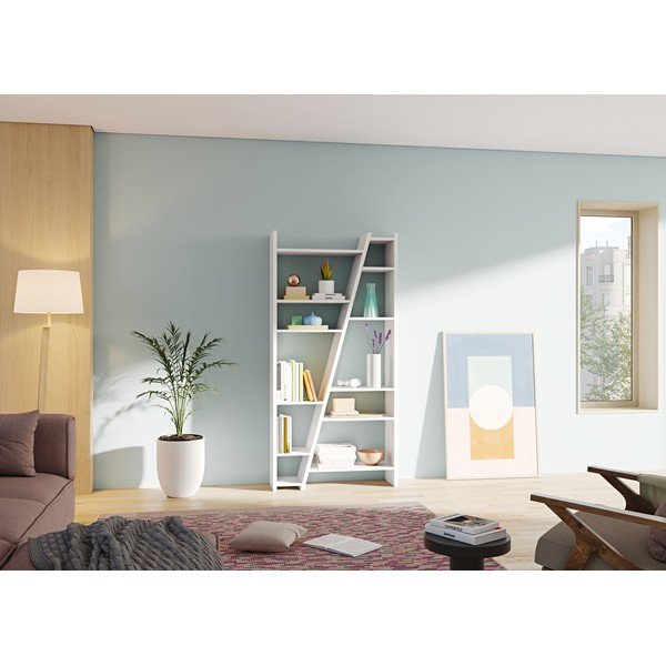 Бял шкаф за книги 97x195 cm Delta - TemaHome-image-1