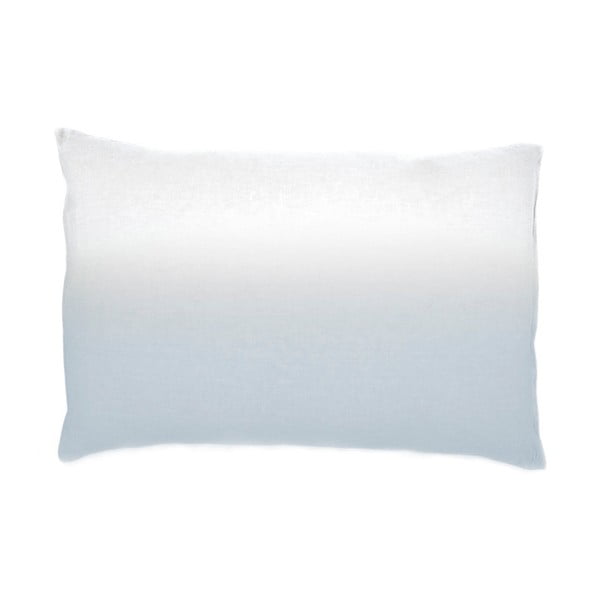 Светлосиня и бяла калъфка за възглавница от памучен перкал , 40 x 80 cm - L'Officiel Interiors