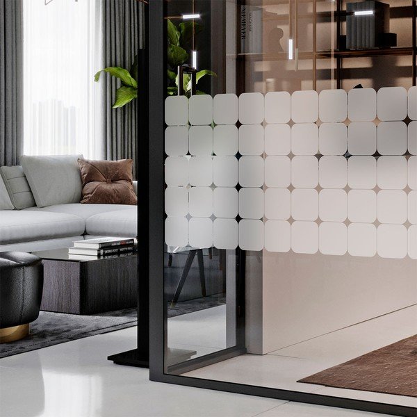 Стикери в комплект на прозореца 50 бр. 10x10 cm Square Blackout – Ambiance-image-3