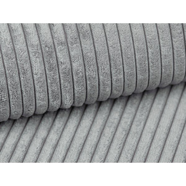 Светлосива табуретка  от рипсено кадифе Campi – Cosmopolitan Design-image-2