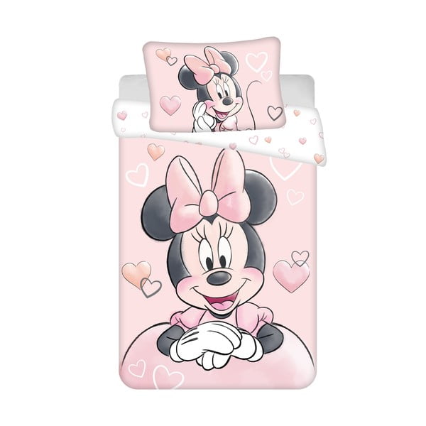 Памучно спално бельо за детско легло 100x135 cm Minnie - Jerry Fabrics