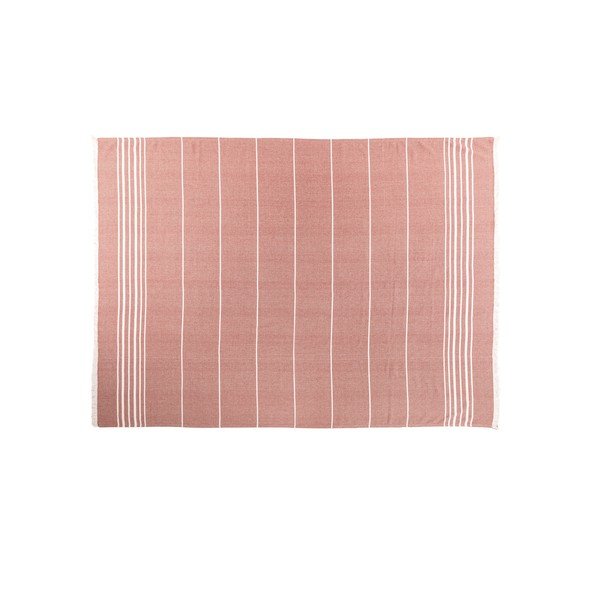 Теракотено памучно одеяло 150x200 cm Solene – Tiseco Home Studio-image-2