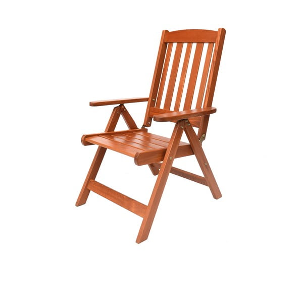 Кафяв градински стол от масивно дърво Luisa – Rojaplast-image-2