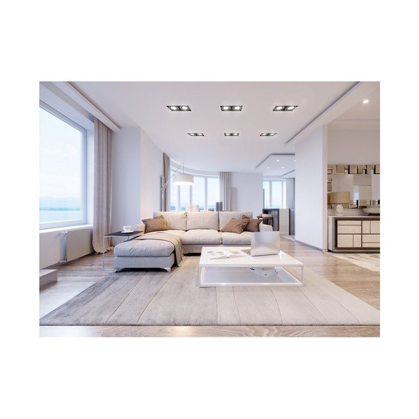 Черно осветително тяло за таван с метален абажур 15x25,5 cm Milo – GTV-image-3