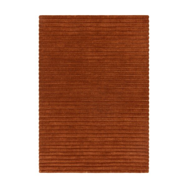 Теракотен ръчно изработен вълнен килим 120x170 cm – Asiatic Carpets