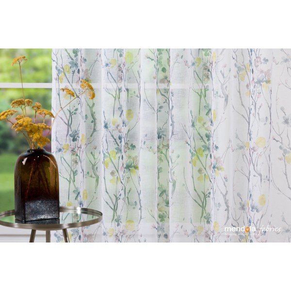 Сиво-бяла завеса 300x260 cm Olivia - Mendola Fabrics-image-4