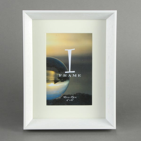 Bílý fotorámeček Juliana Impressions Cream & Wood, 17,5 x 22,5 cm