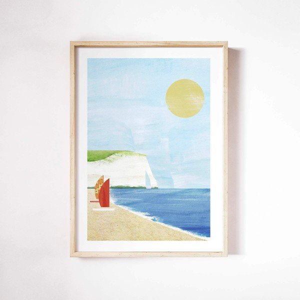 Плакат 30x40 cm Etretat Cliffs - Travelposter-image-2