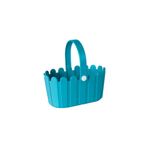 Květináč Landhaus Basket Turquoise