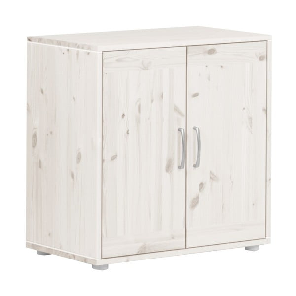 Бял детски шкаф от борова дървесина Classic - Flexa