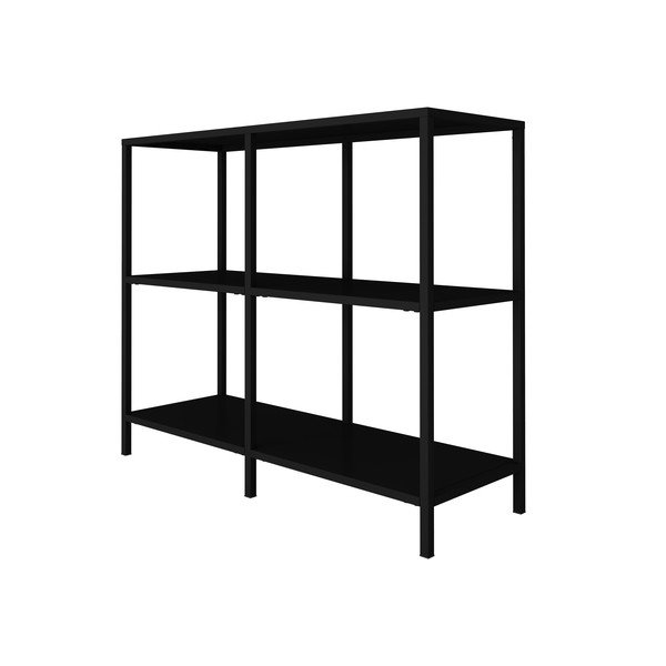 Черна метална етажерка, широчина 100 cm Lite - Canett-image-3
