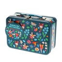 Тъмносин метален детски куфар 19x8x17 cm Fairies in the Garden – Rex London