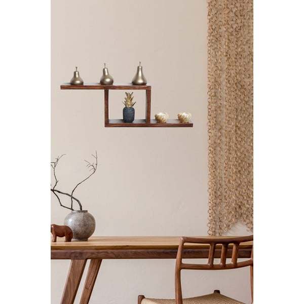 Рафт от елхово дърво в естествен цвят 17 cm Linn - Kalune Design-image-1