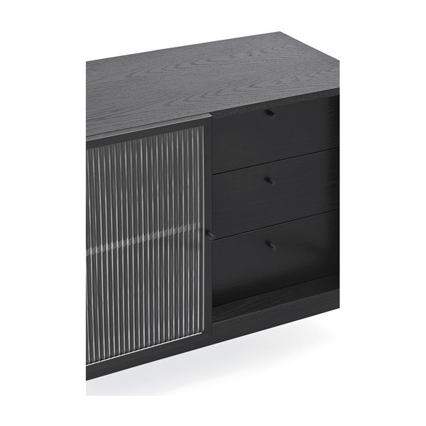 Черна витрина 180x78 cm Blur - Teulat-image-1