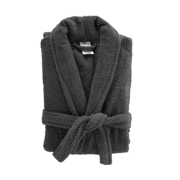 Антрацитна памучна хавлия размер M Tendresse – douceur d'intérieur