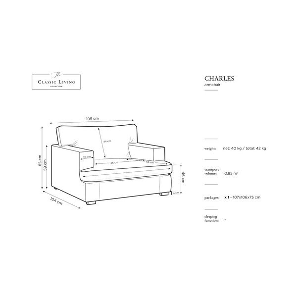 Modré křeslo Windsor & Co Sofas Daphne-image-1