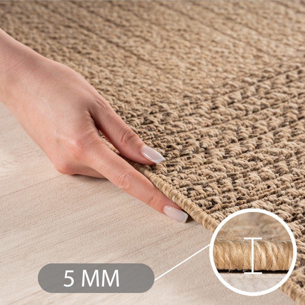 Кафяв кръгъл килим за открито и закрито ø 160 cm Timber 1405 – Ayyildiz Carpets-image-2