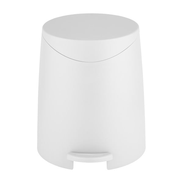 Бяло пластмасово кошче за боклук с педал 3 l Portes – Allstar-image-2