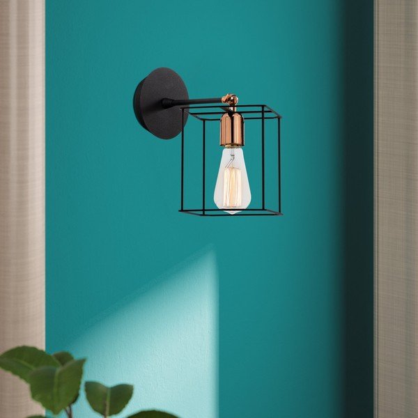 Черна стенна лампа Selimiye - Opviq lights-image-1
