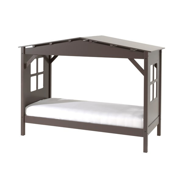 Детско легло Pino Cabin сиво, 90 x 200 cm - Vipack