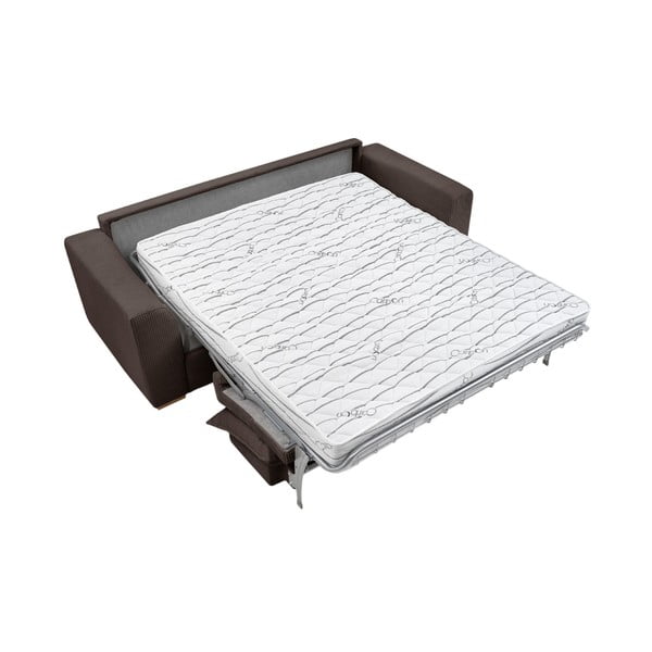 Кафяв разтегателен диван от рипсено кадифе 225 cm Augustin – Bobochic Paris-image-4