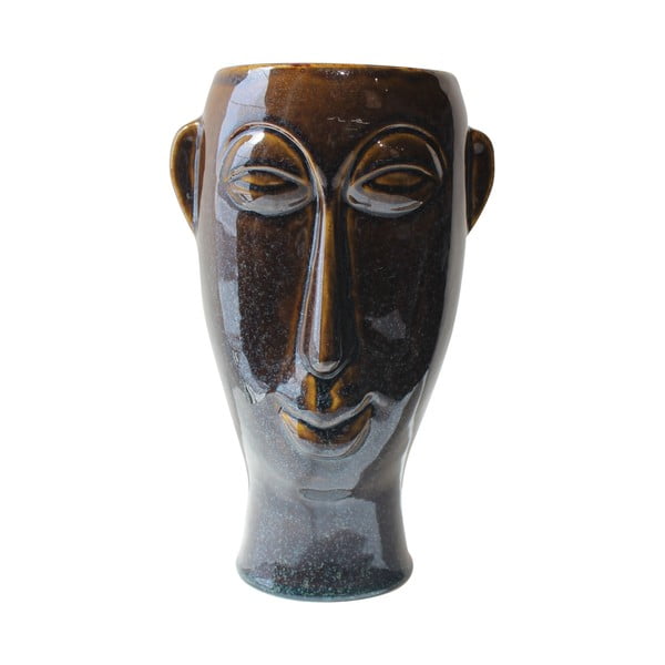 Тъмнокафява порцеланова ваза, височина 27,2 cm Mask - PT LIVING