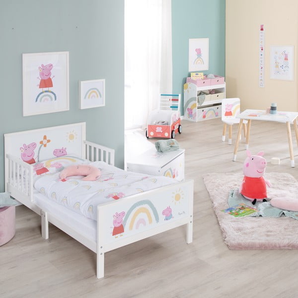 Бяло детско легло 70x140 cm Peppa Pig – Roba-image-3