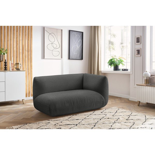 Сив модулен диван от рипсено кадифе (десен ъгъл) Lecomte – Bobochic Paris-image-1