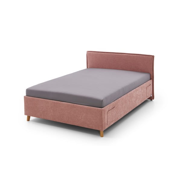 Розово детско легло с място за съхранение 90x200 cm Fun – Meise Möbel