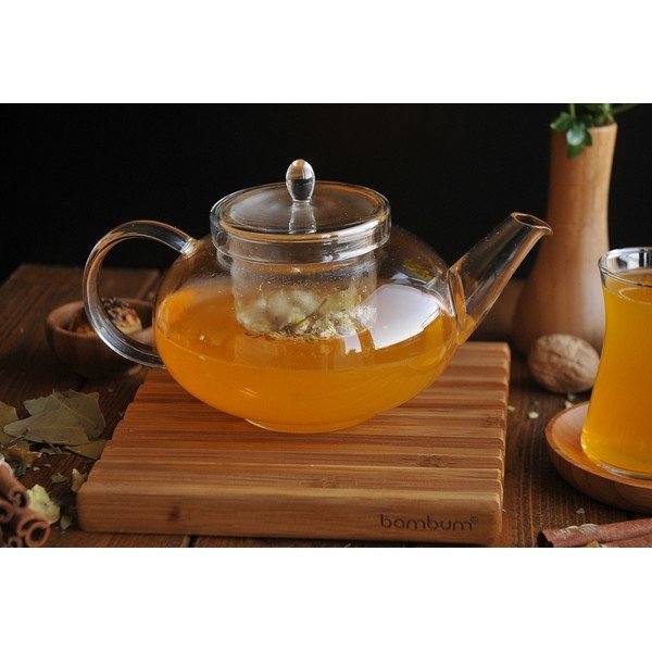 Стъклен чайник , 800 ml Mimosa - Tasev-image-2