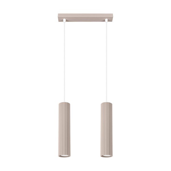 Кафяво-сиво метално висящо осветително тяло Gleam – Sollux