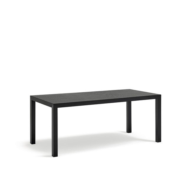 Трапезна маса с дъбова дървена плоскост 75x180 cm Alma – Teulat-image-2