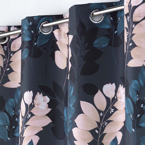 Тъмносиньо перде 140x260 cm Belline – douceur d'intérieur-image-1