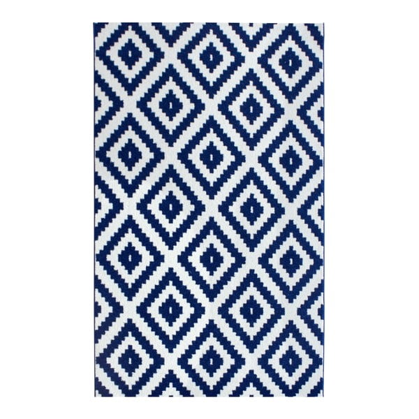 Синьо-бял килим Merro Mosaic Navy, 200 x 300 cm - Unknown