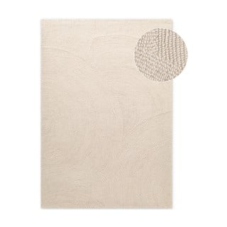 Ръчно изработен вълнен килим в светло естествен цвят 80x150 cm Eleni Natural White – Hanse Home