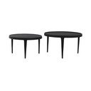 Черни кръгли масички за кафе в комплект от  2 бр. ø 75 cm Tobias – Light & Living