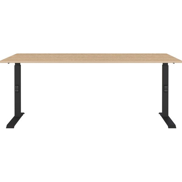 Регулируема работна маса с дъбов плот 80x180 cm Lissabon – Germania-image-1