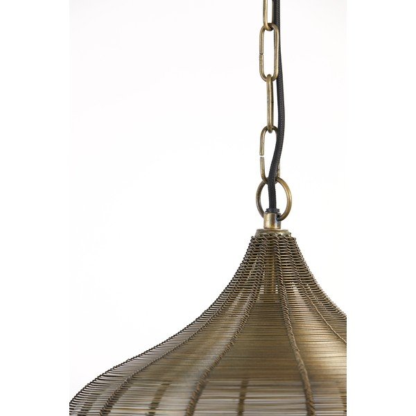 Метално висящо осветително тяло в бронзов цвят ø 36 cm Alvaro – Light & Living-image-3