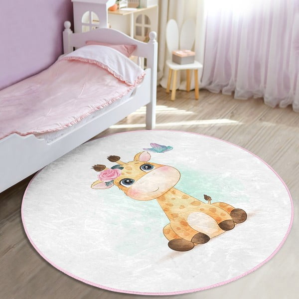 Бял детски килим ø 120 cm Comfort - Mila Home-image-1