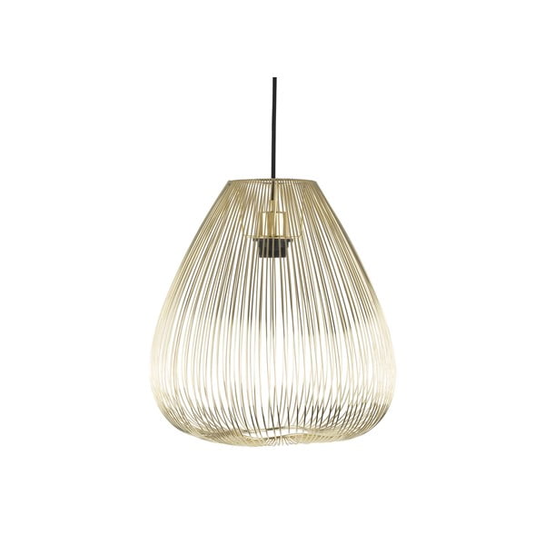 Метална висяща лампа в златист цвят Lucid, ø 35 cm - Leitmotiv-image-2