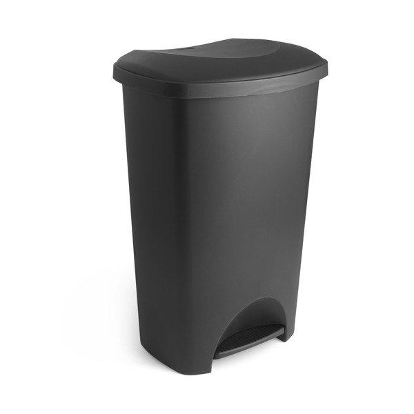 Черно кошче за боклук с капак, 41 x 33 x 62,5 cm - Addis