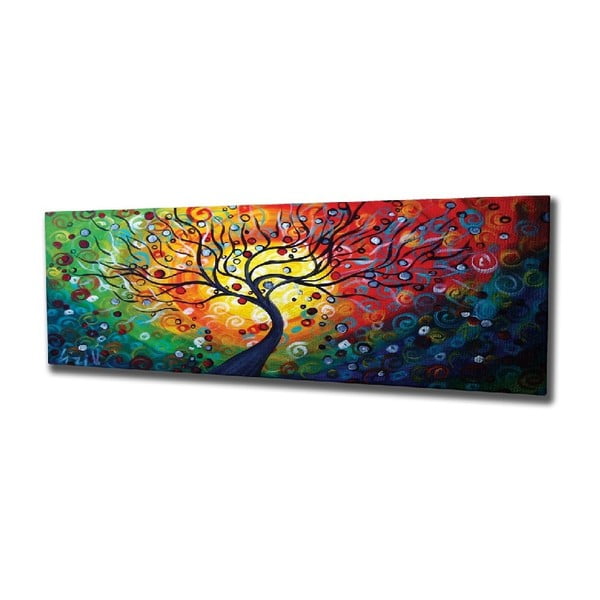 Стенопис върху платно Дърво, 80 x 30 cm - Wallity
