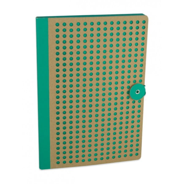 Zelený zápisník Portico Designs Laser, 160 stránek