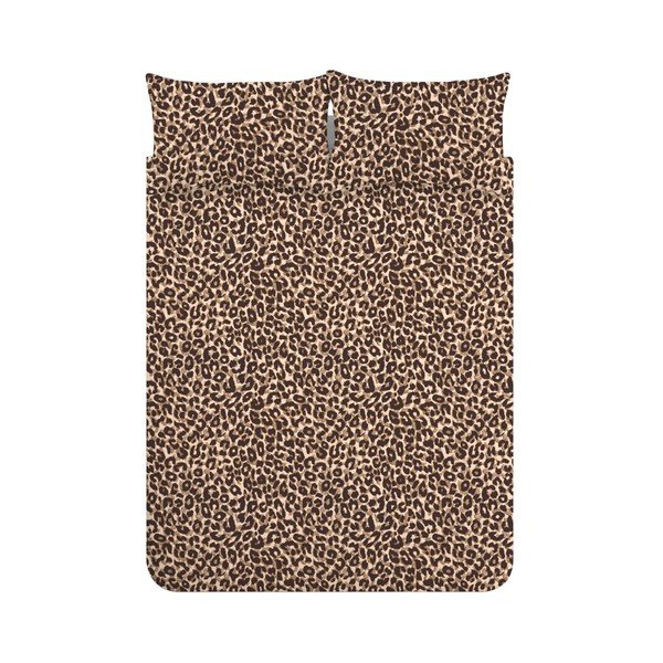 Кафяво единично  спално бельо 135x200 cm Animal Print – Catherine Lansfield